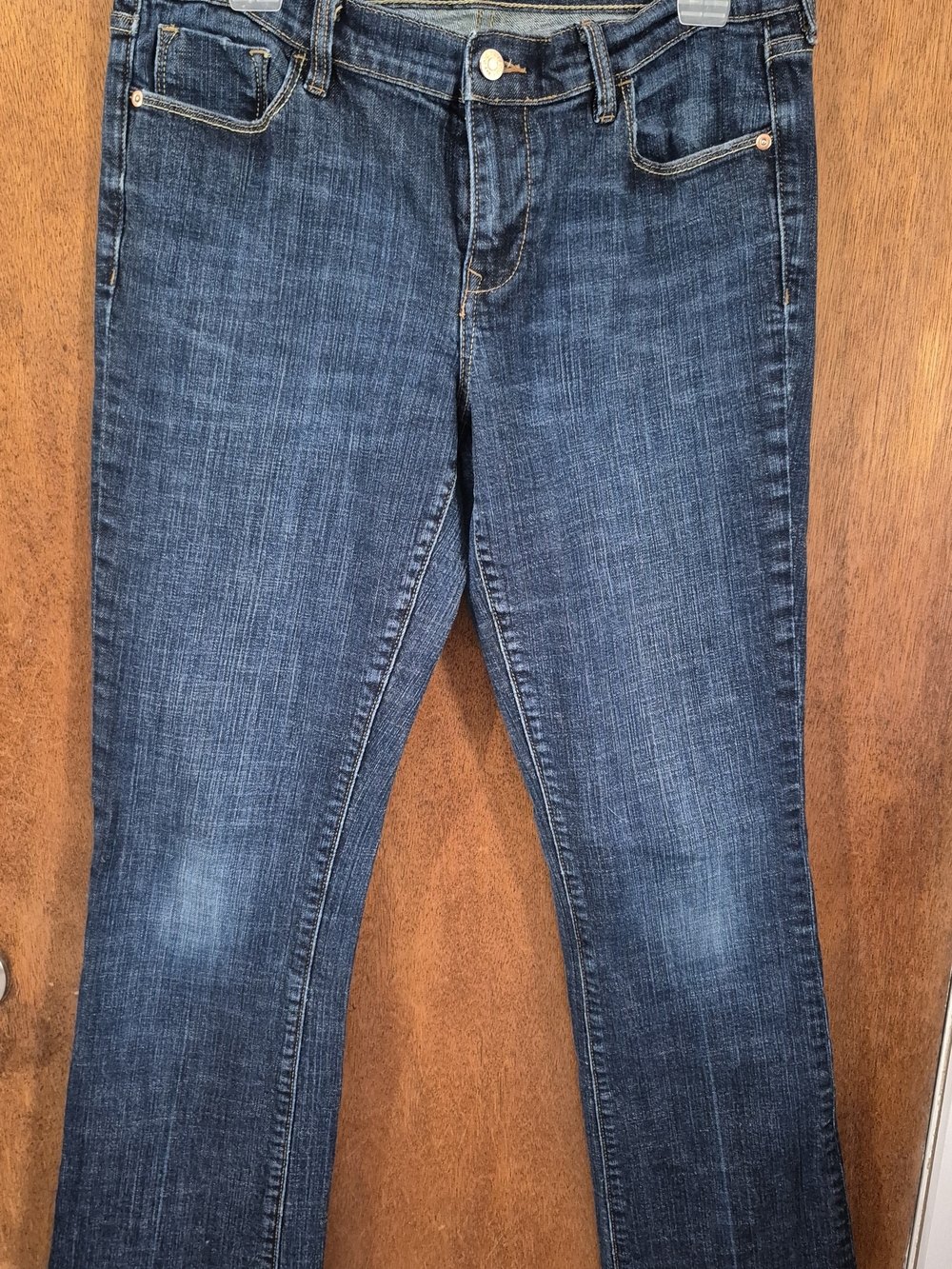 Old Navy Straight Leg Dark Blue Denim Jeans